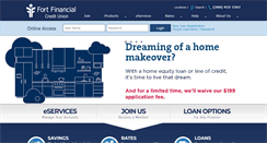 Desktop Screenshot of fortfinancialcu.org